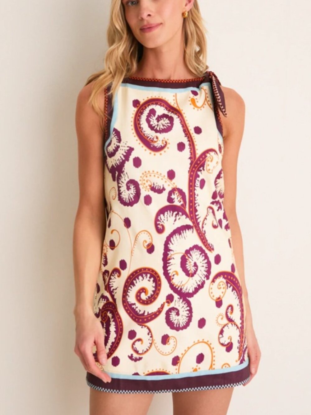 ALEMAIS Multi Wilson Mini Dress US 4